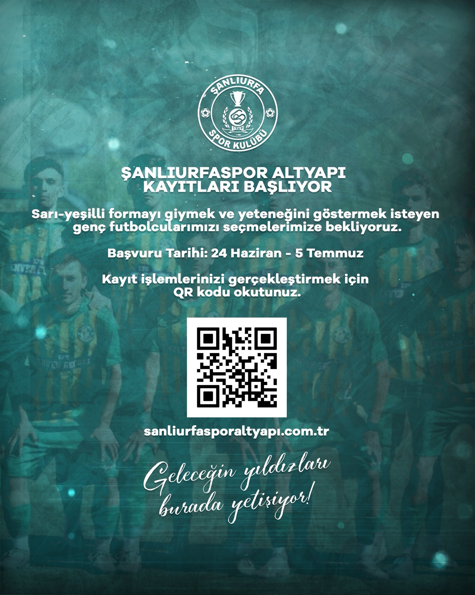 Şanlıurfaspor Altyapı Seçmeleri İçin Başvurular Başladı
