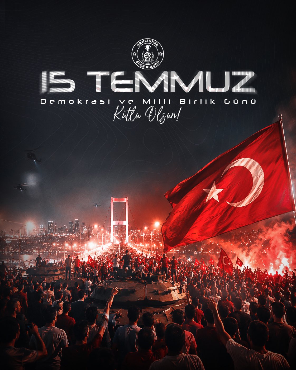 15 Temmuz Demokrasi ve Millî Birlik Günü'nü Saygı ve Minnetle Anıyoruz