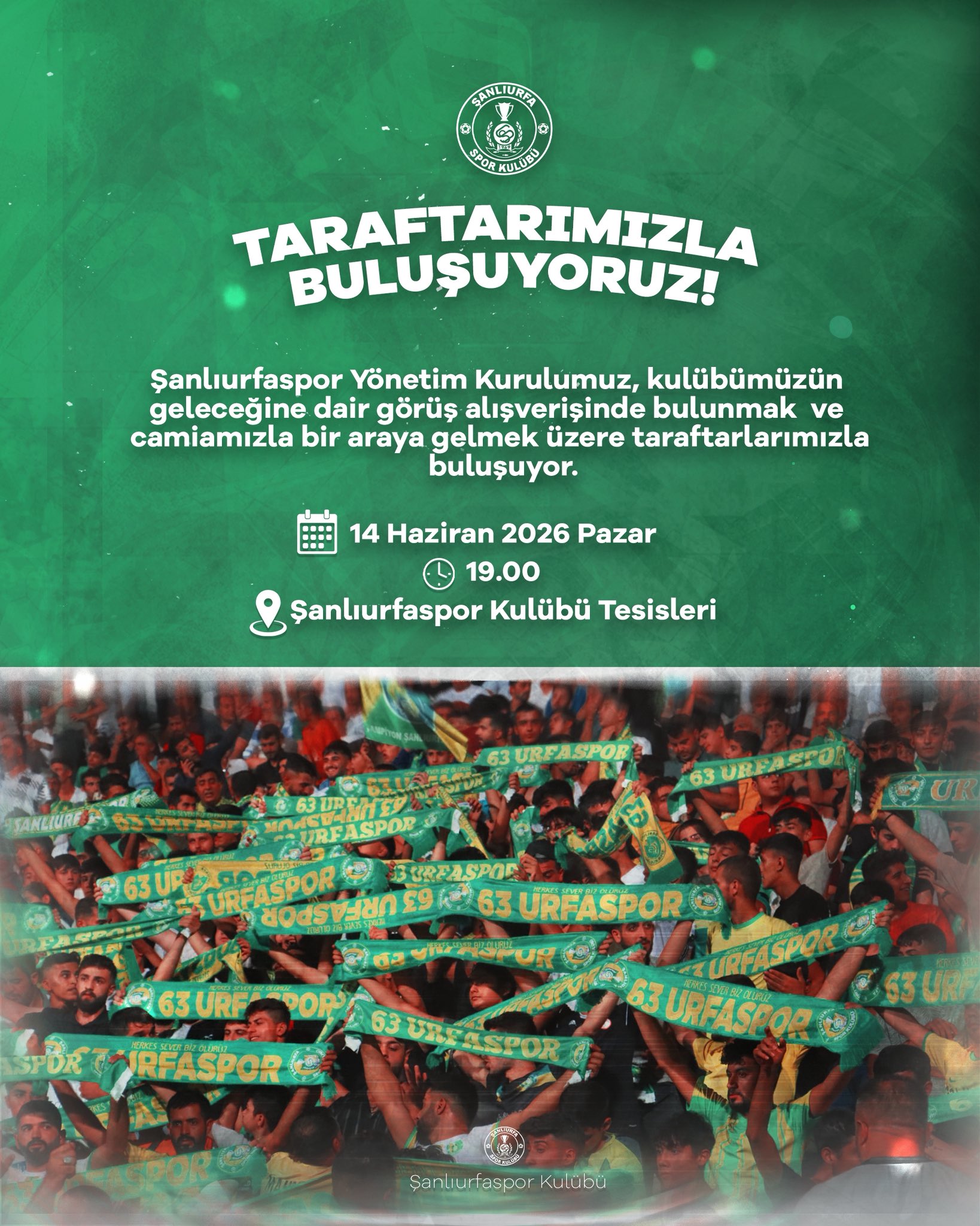 Yönetim Kurulumuz Taraftarlarımızla Bir Araya Geliyor
